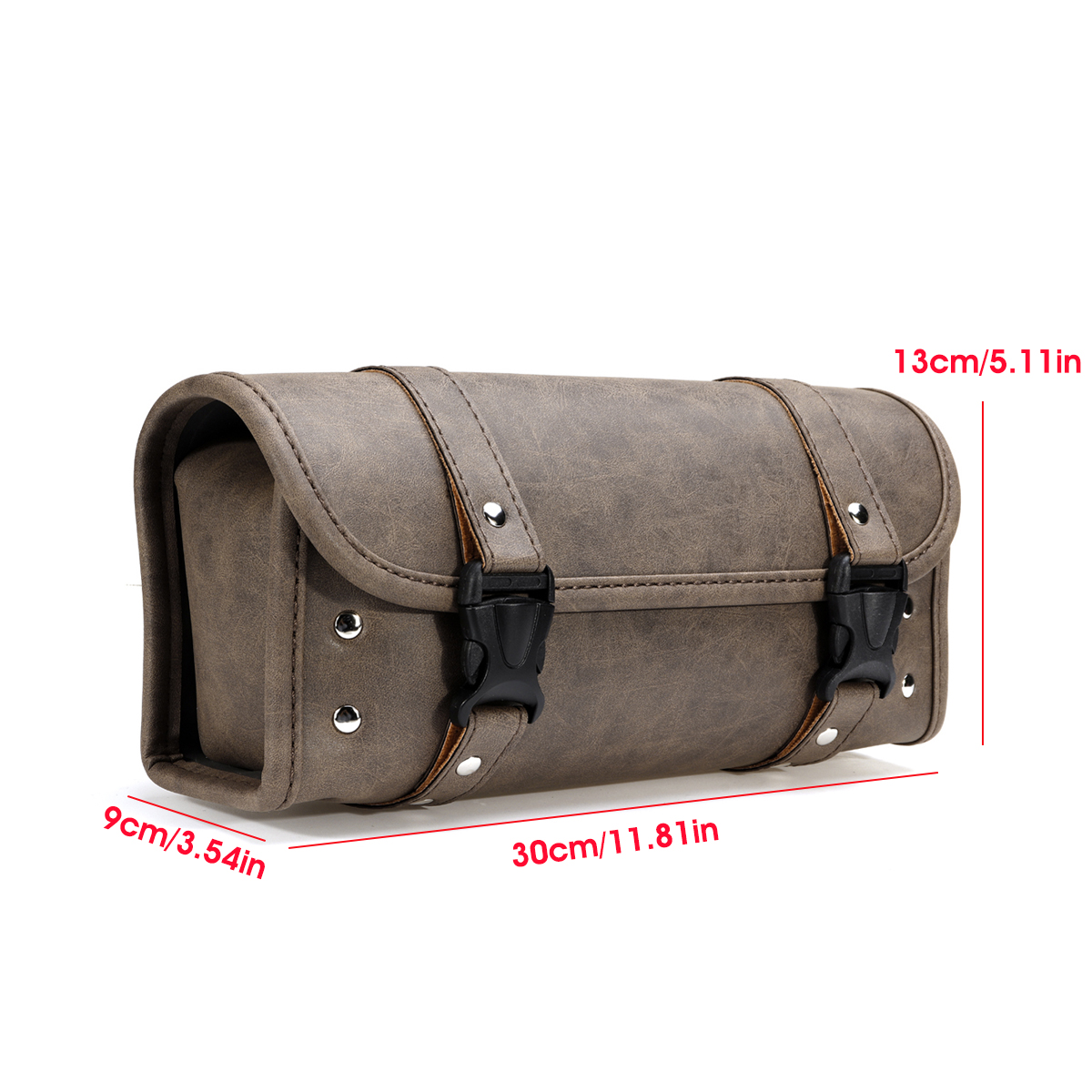 Motorcycle-Front-Rear-Handlebar-Fork-Tool-Bag-Saddlebag-Storage-Luggage-Matte-Brown-For-Harley-31131-1637538