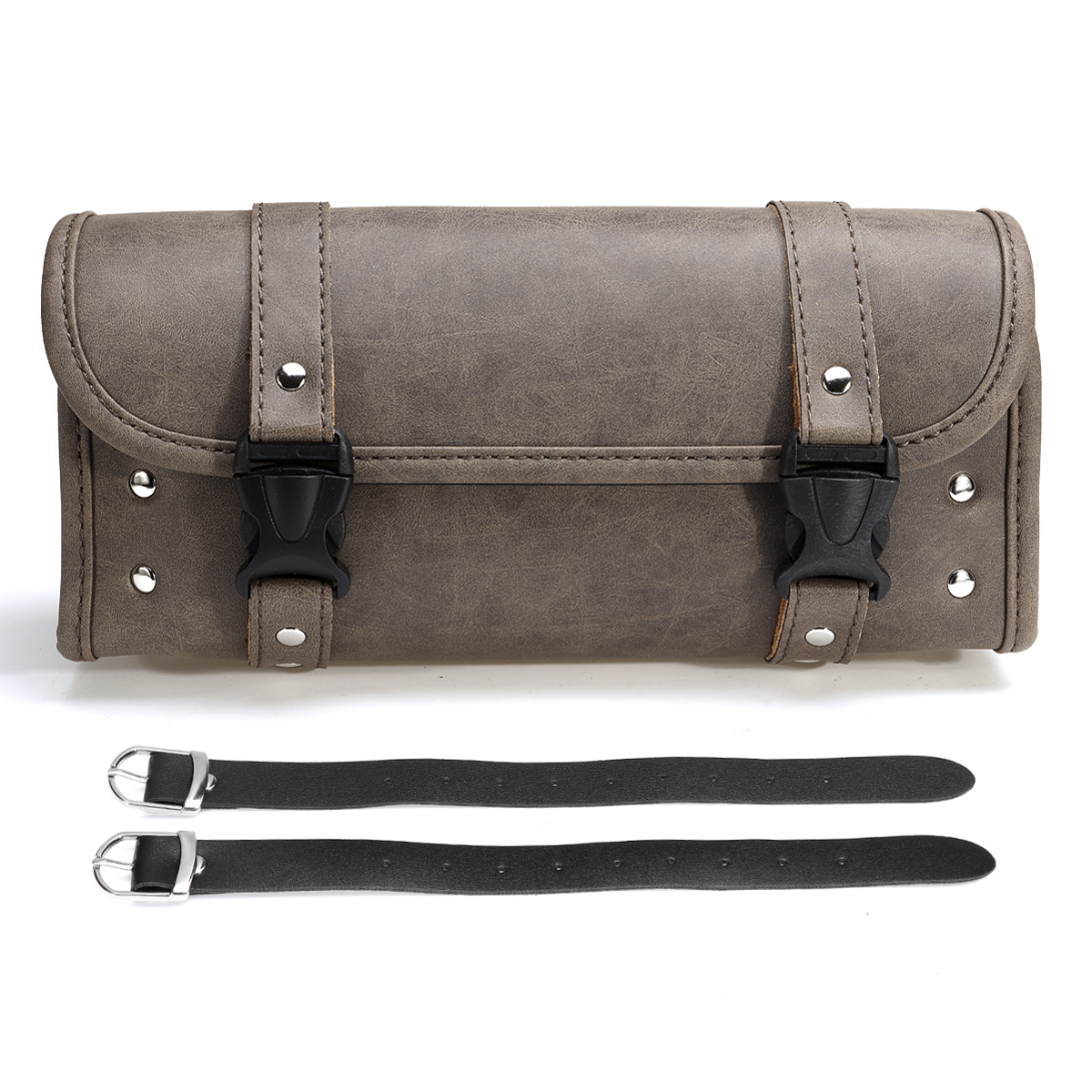Motorcycle-Front-Rear-Handlebar-Fork-Tool-Bag-Saddlebag-Storage-Luggage-Matte-Brown-For-Harley-31131-1637538