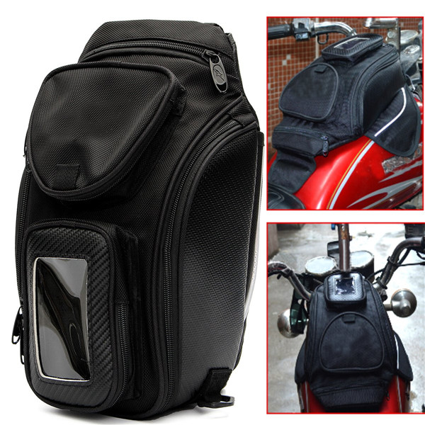 Motorcycle-Oil-Fuel-Tank-Bag-Magnetic-Multi-Layer-Black-Universal-38times25cm-Waterproof-1194449
