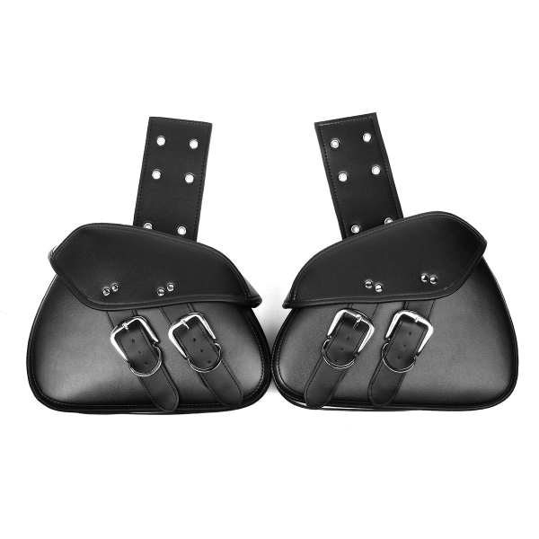 Motorcycle-PU-Leather-Custom-Saddlebags-Waterproof-Saddle-Swing-Arm-Bag-Left-Right-Black-1203956