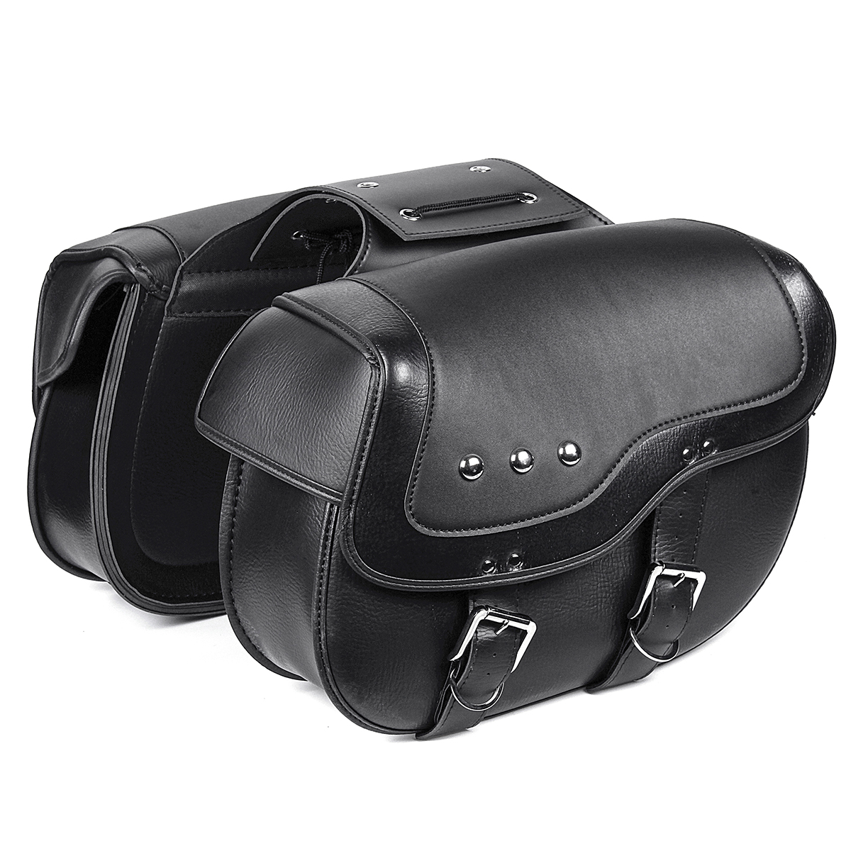 Motorcycle-PU-Leather-Luggage-Saddlebags-Black-For-Sportster-XL883-1200-1336212