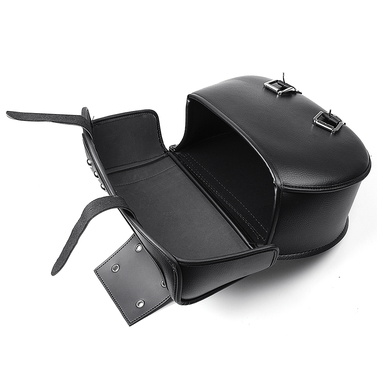 Motorcycle-PU-Leather-Luggage-Saddlebags-Black-For-Sportster-XL883-1200-1336212