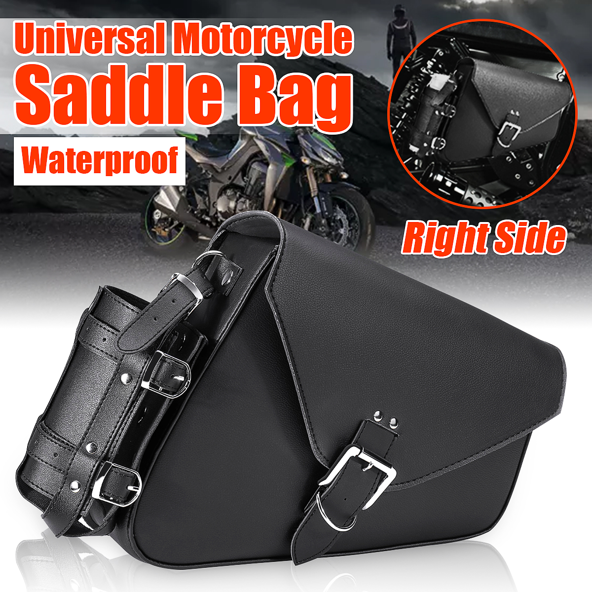 Motorcycle-PU-Leather-Pannier-Saddlebags-With-Bottle-Single-For-Harley-Davidson-Black-1634967