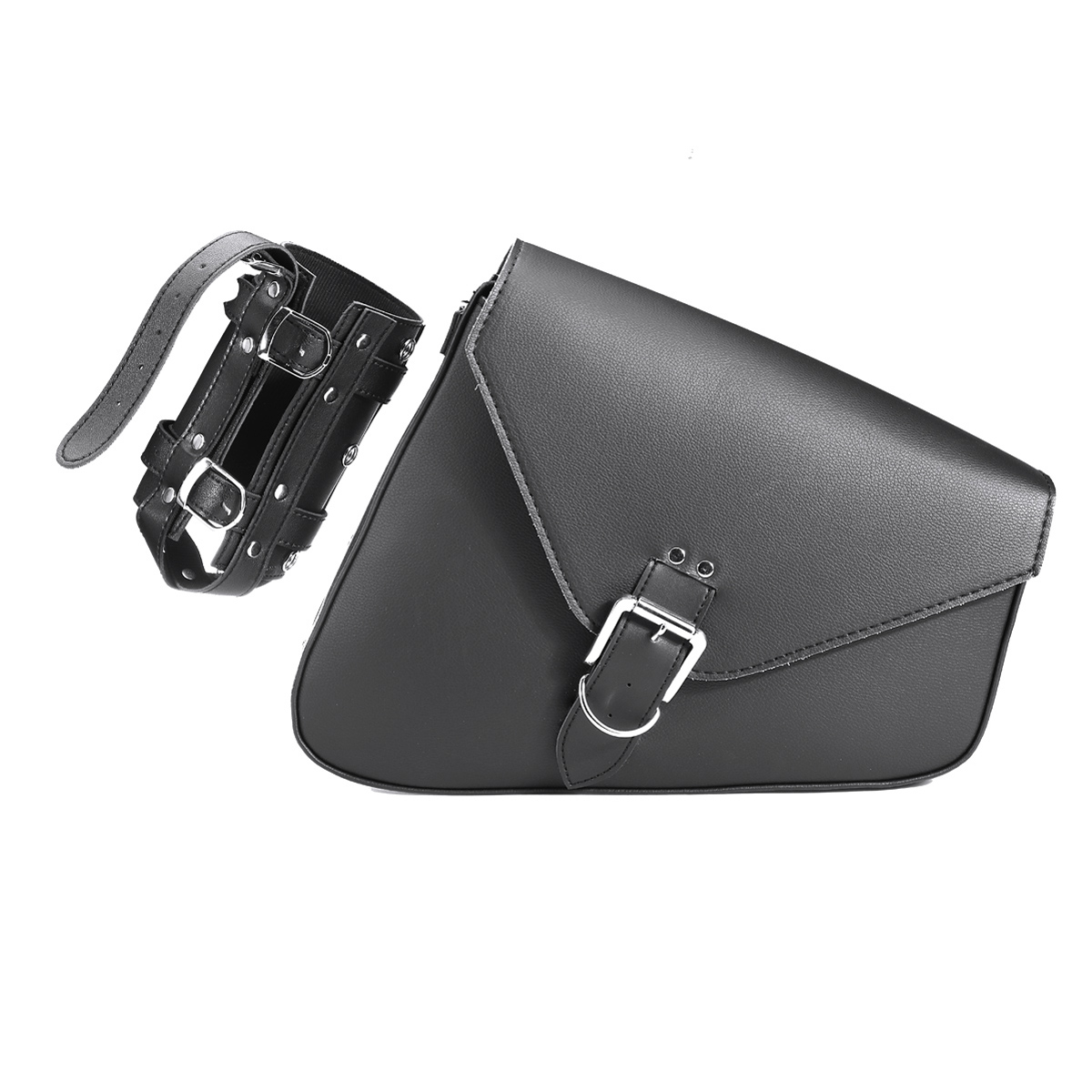 Motorcycle-PU-Leather-Pannier-Saddlebags-With-Bottle-Single-For-Harley-Davidson-Black-1634967