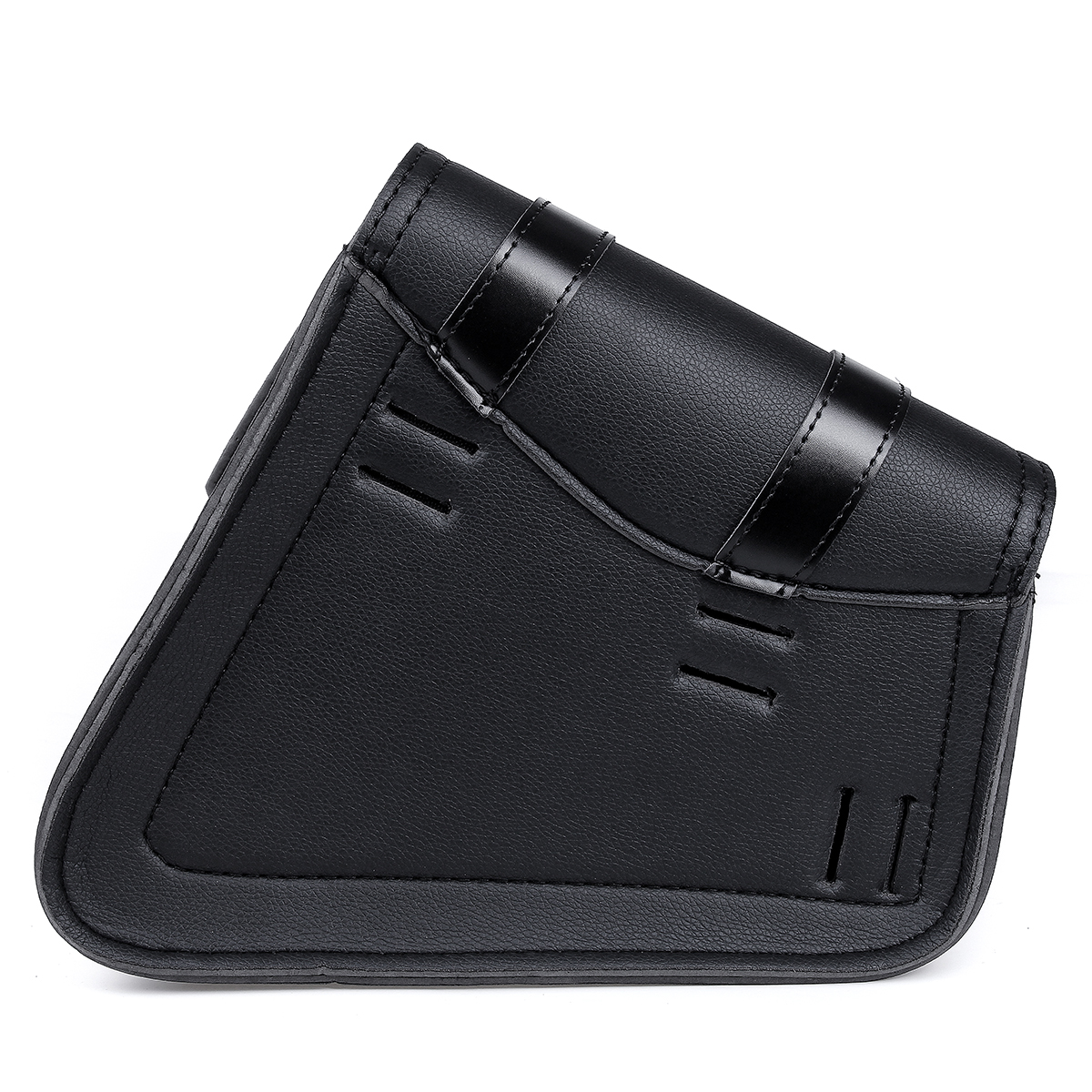 Motorcycle-Saddlebags-3-Quick-Release-Buckle-Black-PU-Leather-Waterproof-Universal-1648732