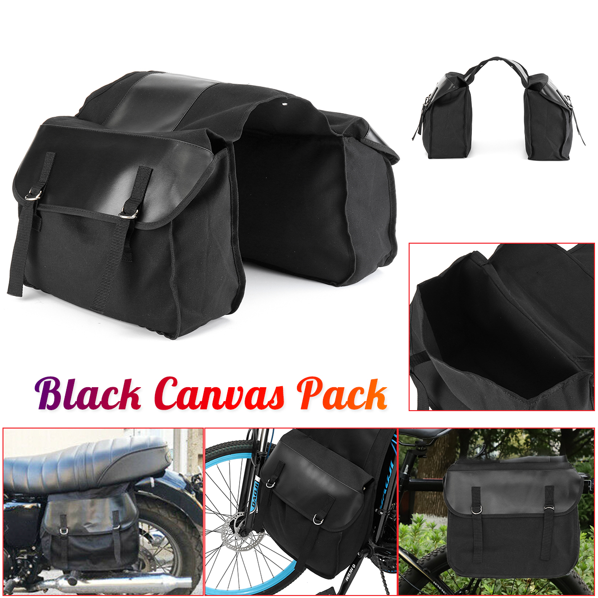 Motorcycle-Saddlebags-Back-Pack-Mountain-Bike-Saddle-Bag-Black-1437292
