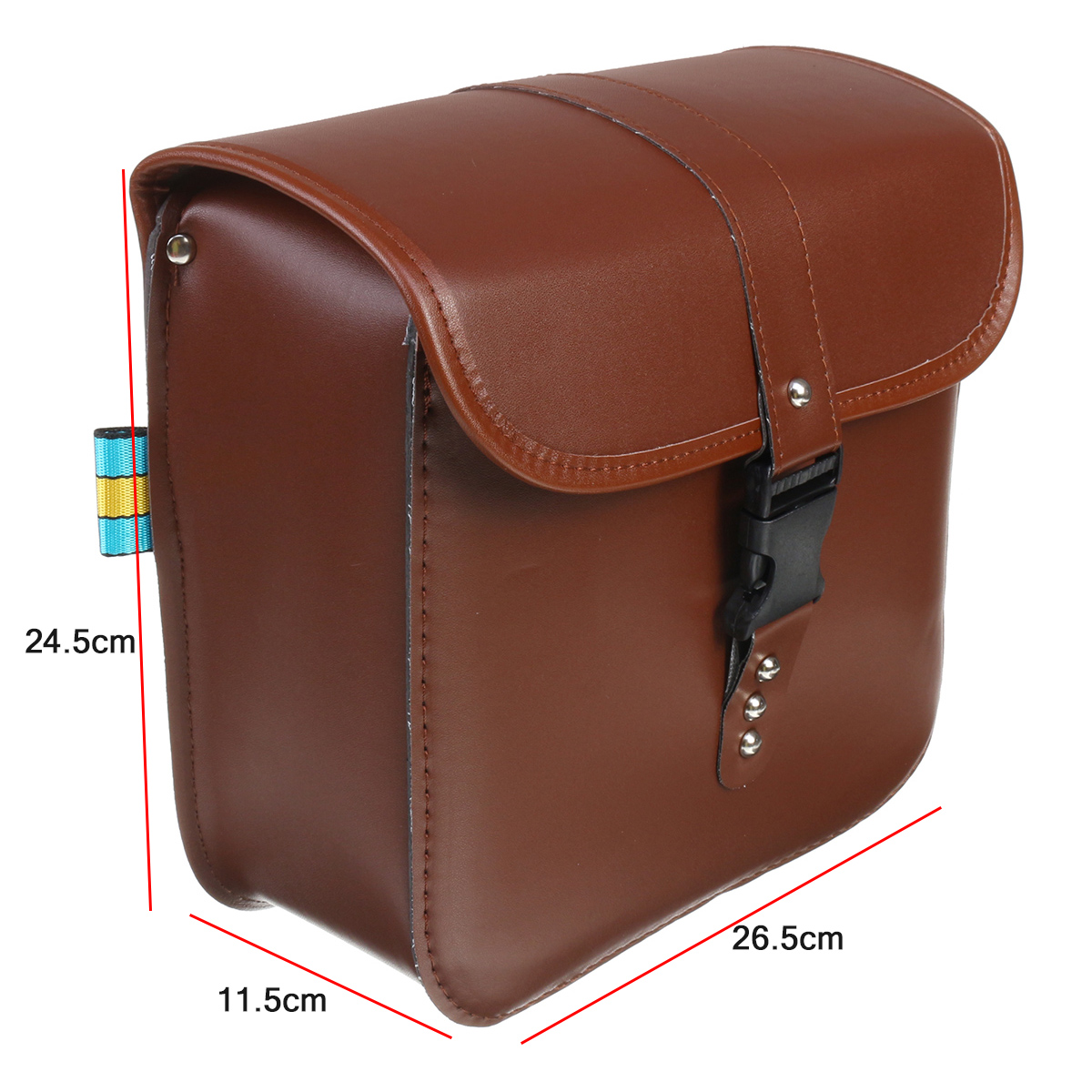 Motorcycle-Saddlebags-Bags-Bike-Side-Storage-Fork-Tool-Pouch-Universal-Brown-1593002
