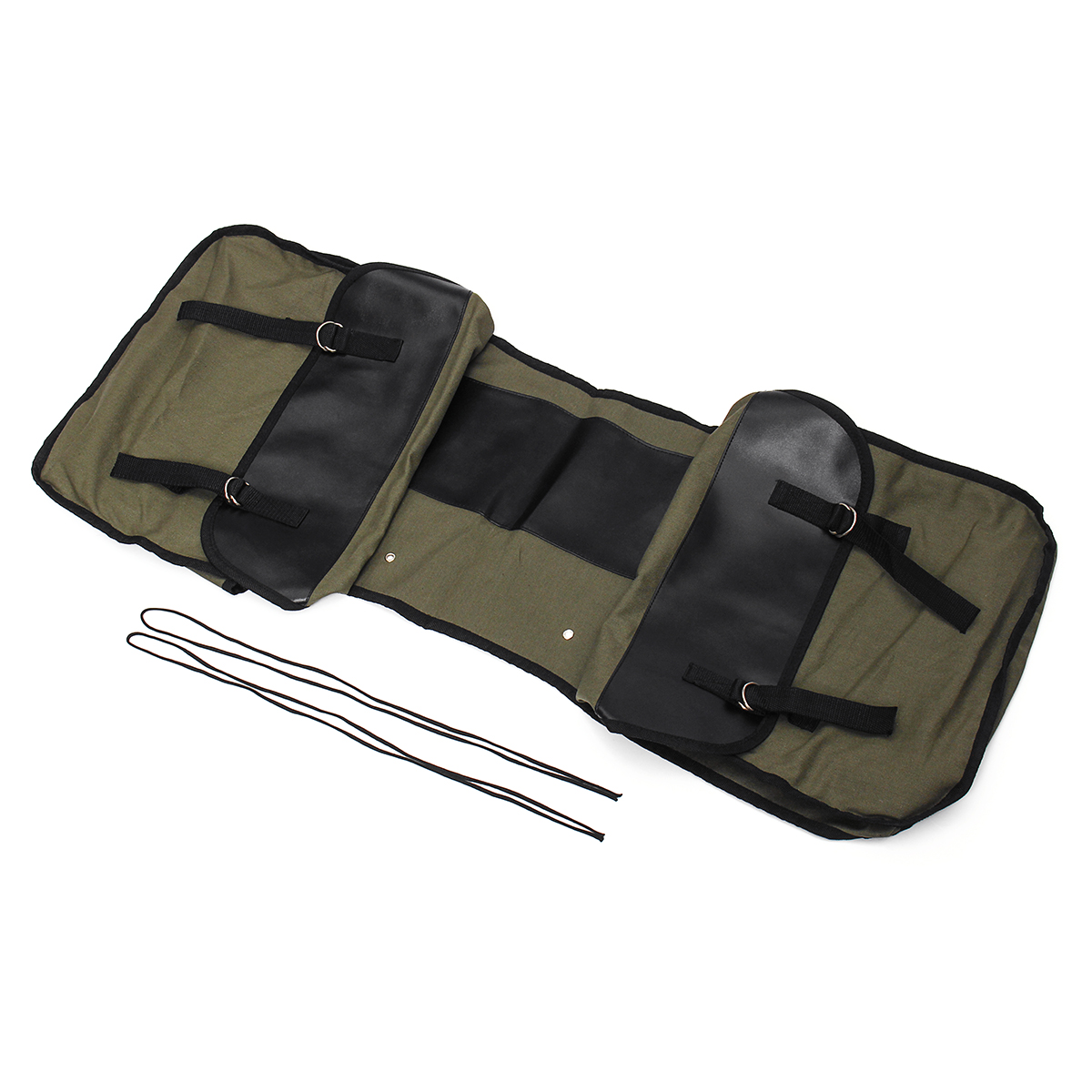 Motorcycle-Saddlebags-Canvas-Side-Back-Pack-Bike-Multi-Purpose-Luggage-Bag-Army-Green-1477532