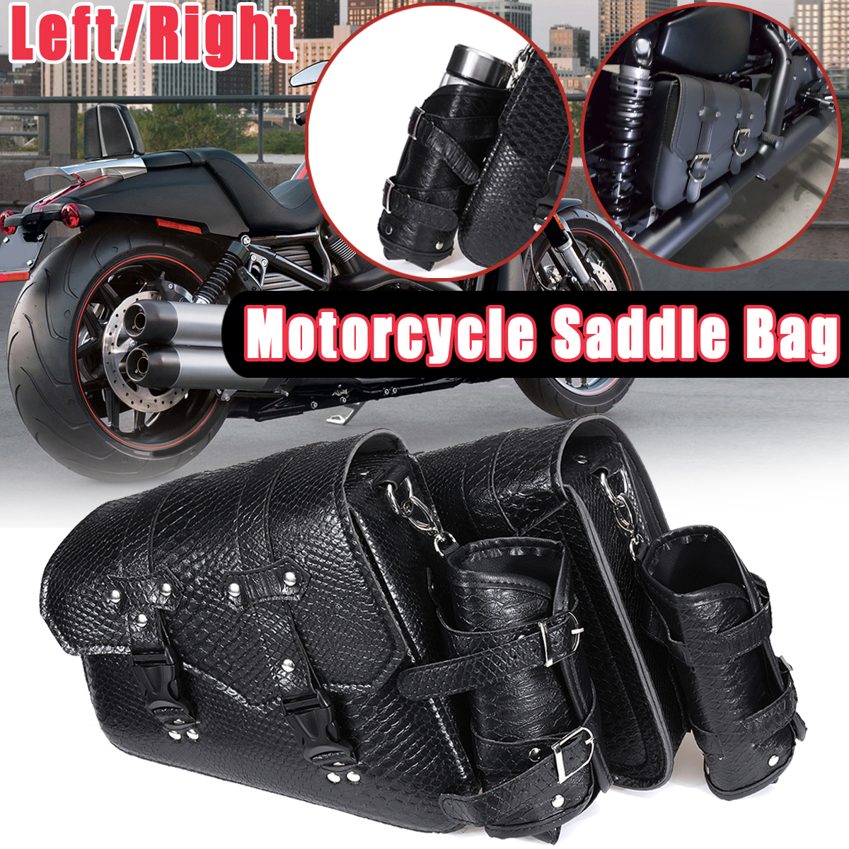 Motorcycle-Saddlebags-Rider-Panniers-Luggage-with-Kettle-Bag-Black-LeftRight-PU-Leather-Universal-1600406