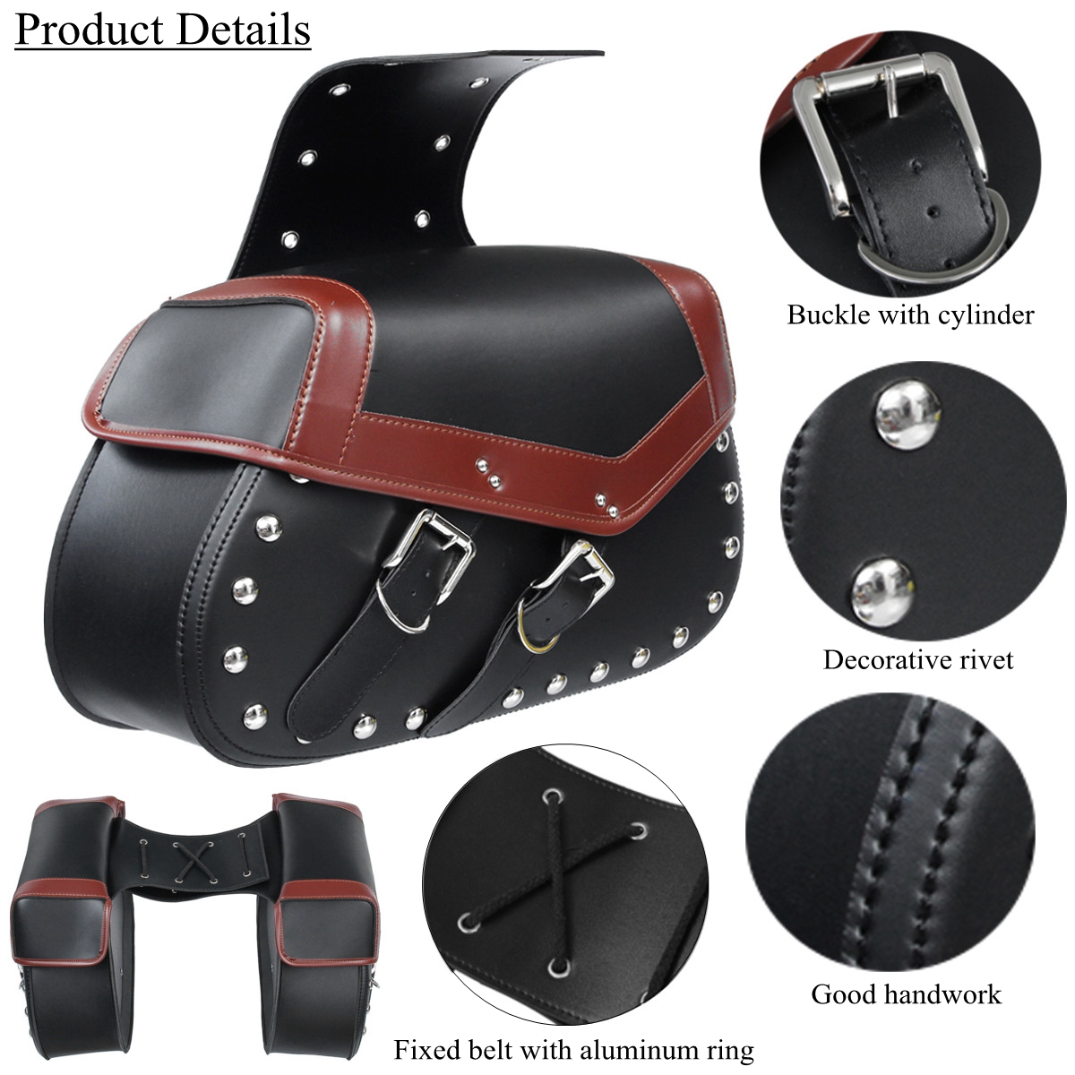 Motorcycle-Saddlebags-Saddle-Bags-Bike-Side-Storage-Fork-Tool-Pouch-For-HarleyHonda-1325864
