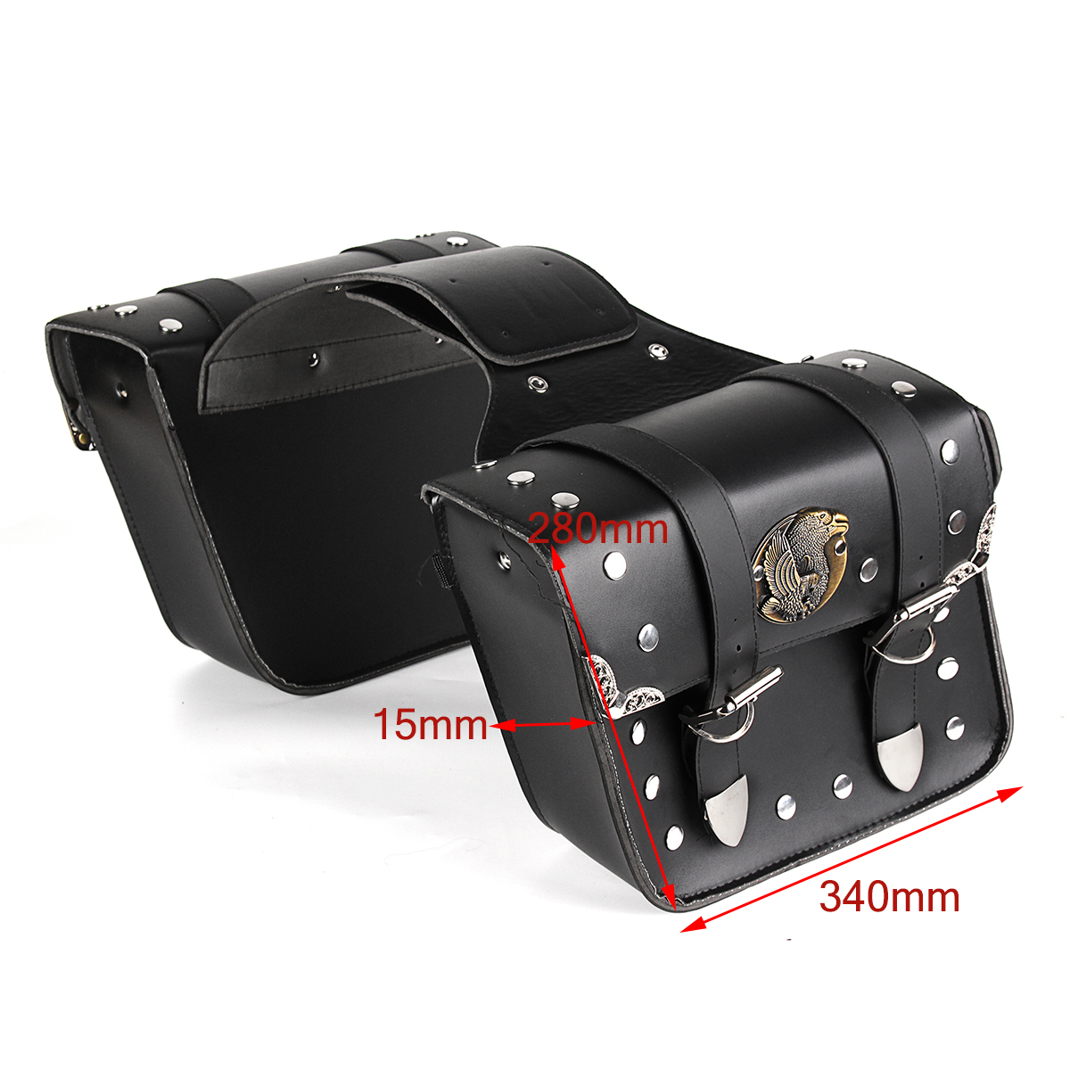 Motorcycle-Saddlebags-Side-Bag-Tool-Bags-Left-Right-For-Chopper-Black-1456721