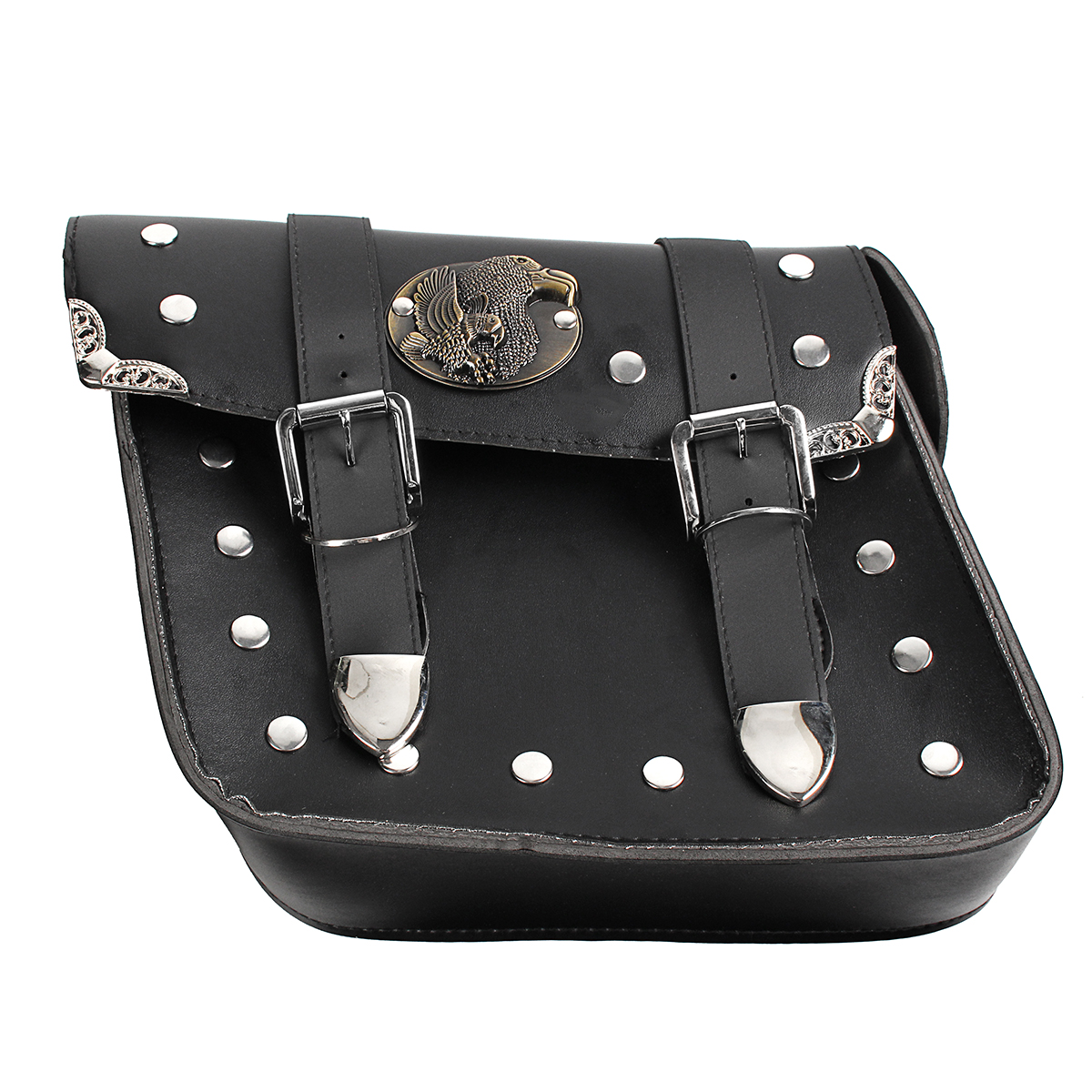 Motorcycle-Saddlebags-Side-Bag-Tool-Bags-Left-Right-For-Chopper-Black-1456721