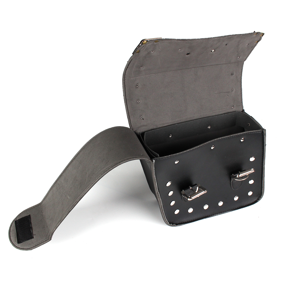 Motorcycle-Saddlebags-Side-Bag-Tool-Bags-Left-Right-For-Chopper-Black-1456721