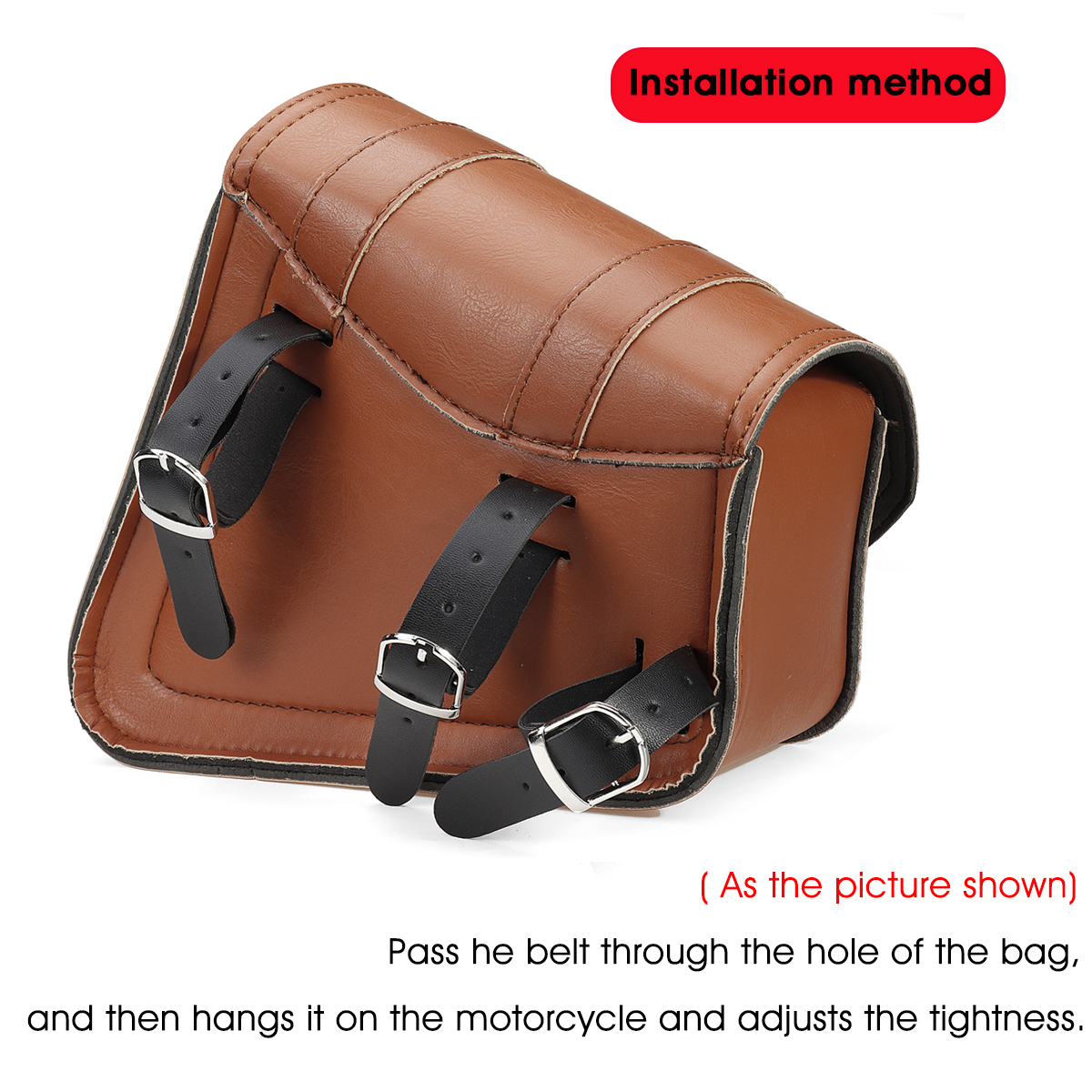Motorcycle-Saddlebags-Tool-Bag-PU-Leather-Waterproof-Brown-Universal-1648787