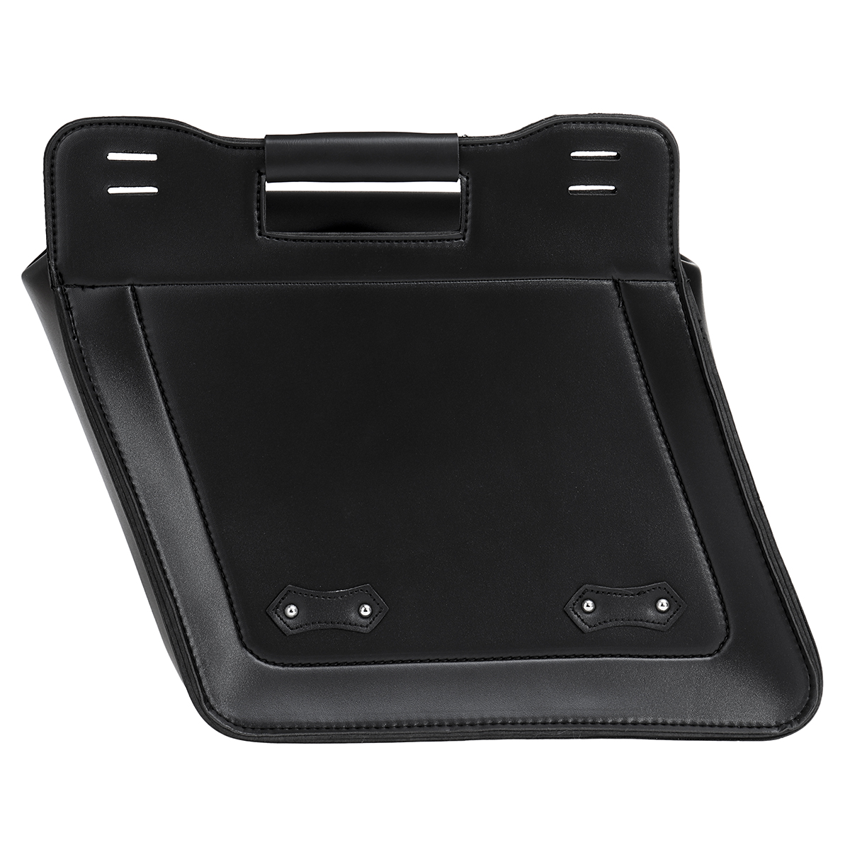 Motorcycle-Saddlebags-Tool-Luggage-Saddle-Bag-Black-PU-Leather-Universal-1595979