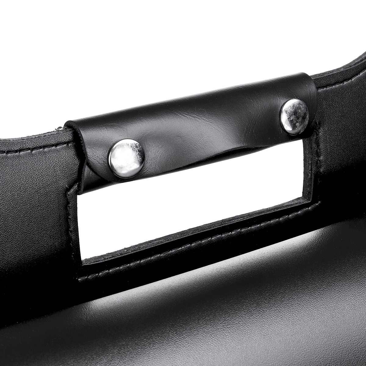 Motorcycle-Saddlebags-Tool-Luggage-Saddle-Bag-Black-PU-Leather-Universal-1595979