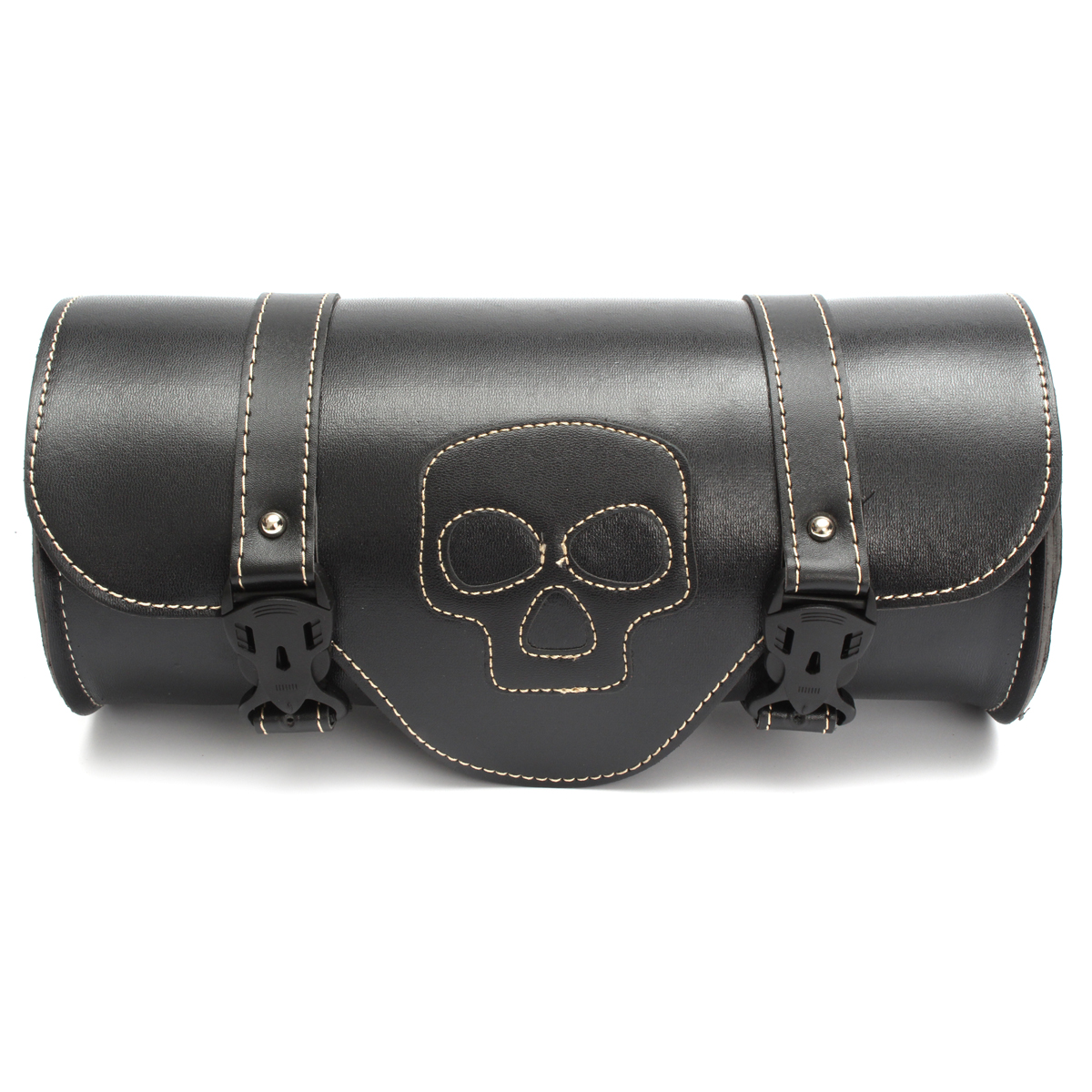 Motorcycle-Side-Saddle-Bag-PU-Leather-Saddle-Tool-Bag-Black-For-Harley-1124027