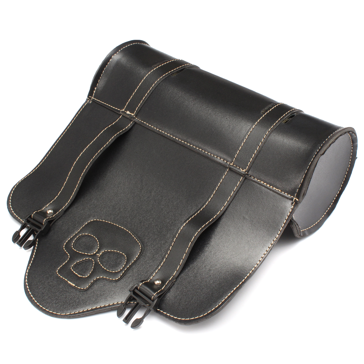 Motorcycle-Side-Saddle-Bag-PU-Leather-Saddle-Tool-Bag-Black-For-Harley-1124027