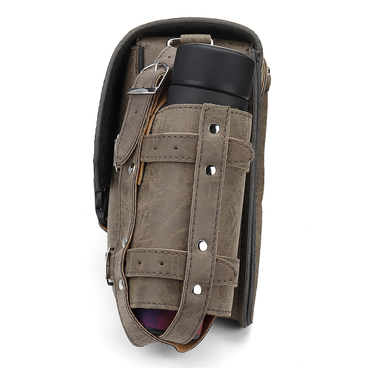 Motorcycle-Studded-Saddlebag-pu-leather-Tool-Panniers-vintage-Brown-Bag-W-Fuel-Oil-Bottle-Holder-Mot-1734739