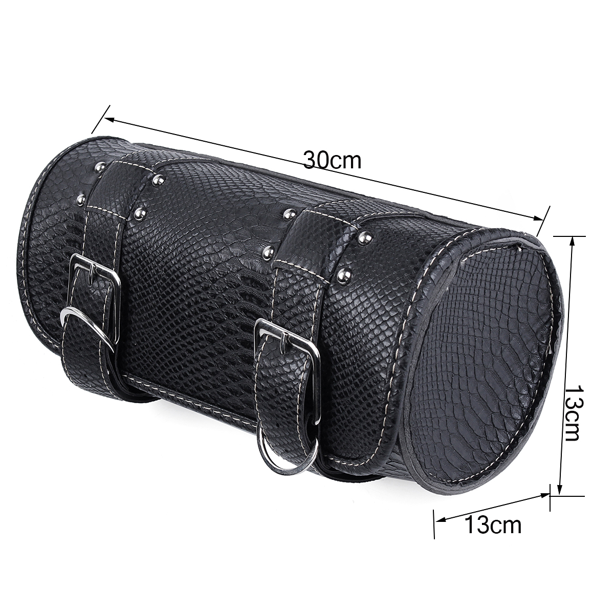 Motorcycle-Tool-Bag-Luggage-Black-Saddlebag-Roll-Barrel-Storage-For-Harley-Sportster-1311671