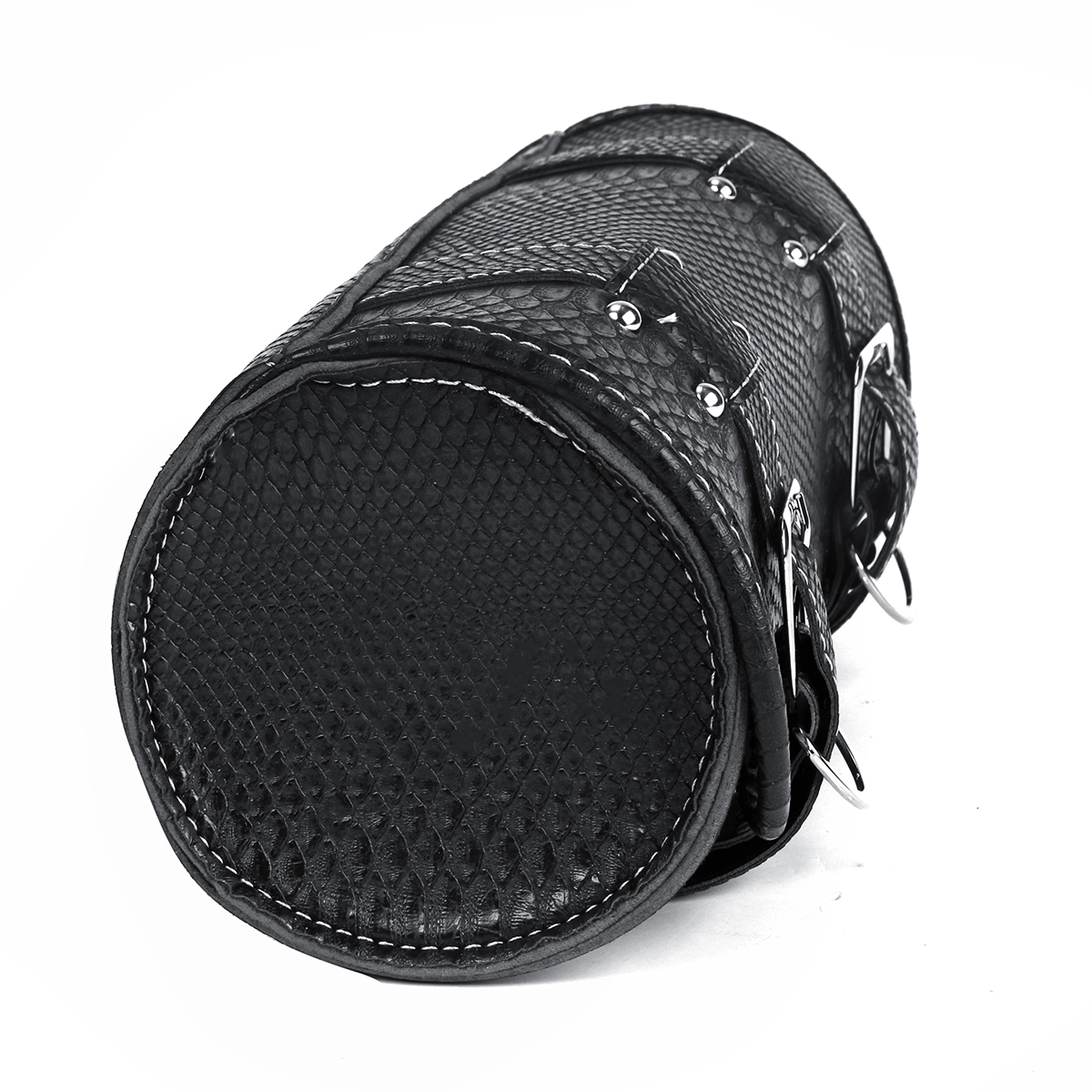 Motorcycle-Tool-Bag-Luggage-Black-Saddlebag-Roll-Barrel-Storage-For-Harley-Sportster-1311671