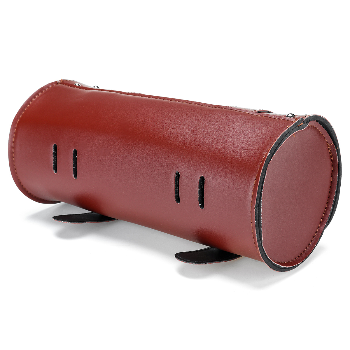 Motorcycle-Tool-Side-Bag-Luggage-Saddlebag-Brown-PU-Leather-31x13cm-1682365