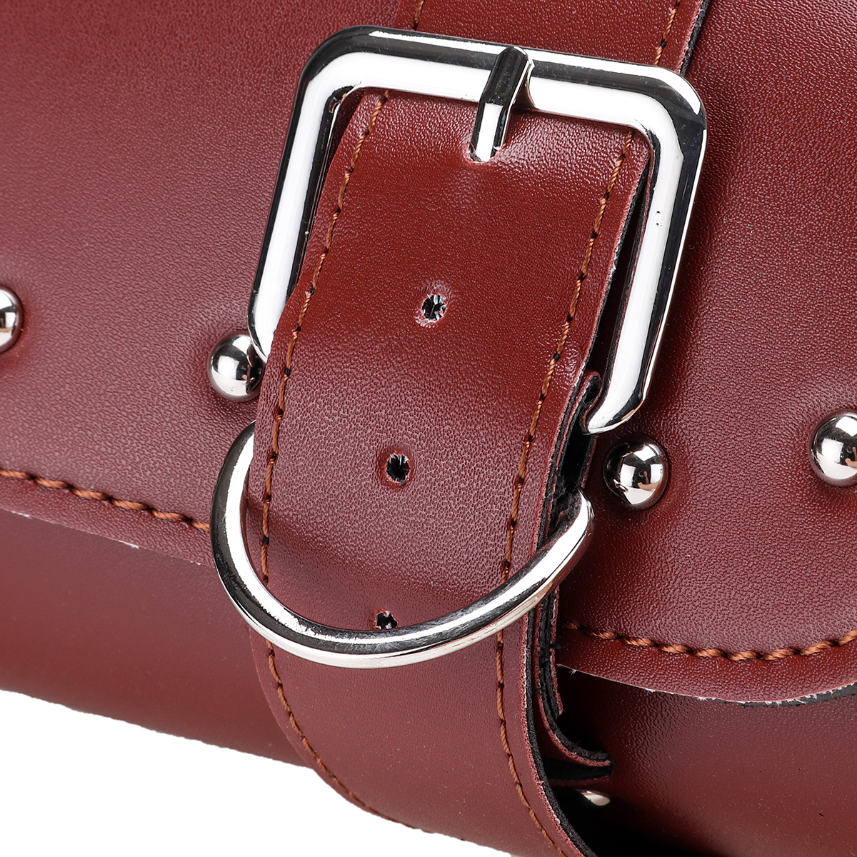 Motorcycle-Tool-Side-Bag-Luggage-Saddlebag-Brown-PU-Leather-31x13cm-1682365