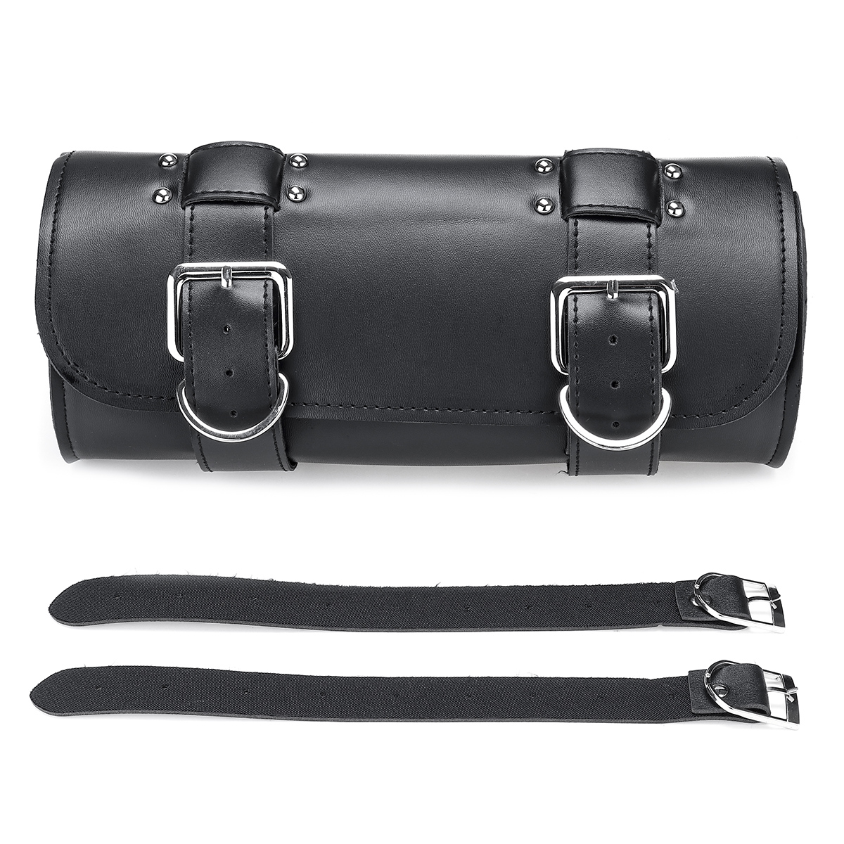 Motorcycle-Tool-Side-PU-Leather-Side-Box-Hanging-Saddle-Bag-Black-Universal-1682370