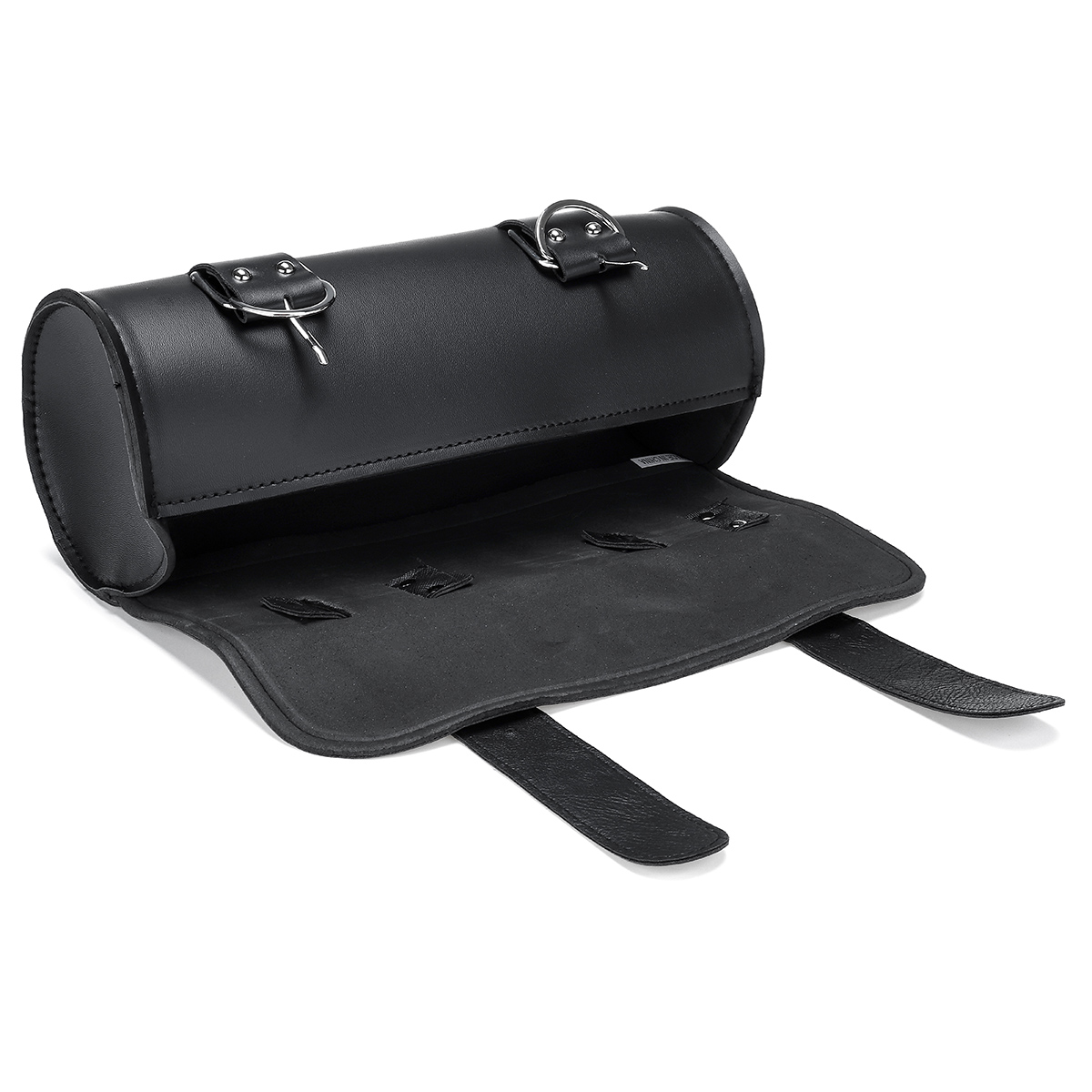 Motorcycle-Tool-Side-PU-Leather-Side-Box-Hanging-Saddle-Bag-Black-Universal-1682370