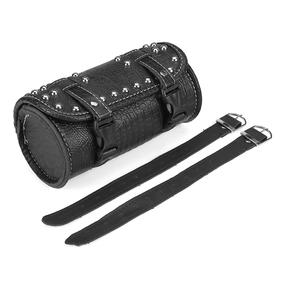 PU-Leather-Side-Tool-Box-Hanging-Saddlebag-Black-Motorcycle-Universal-1682367