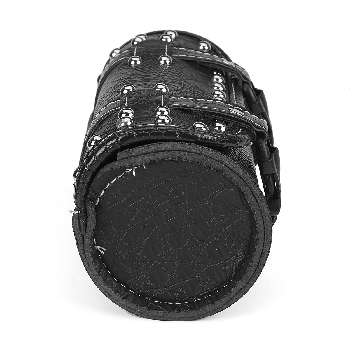 PU-Leather-Side-Tool-Box-Hanging-Saddlebag-Black-Motorcycle-Universal-1682367