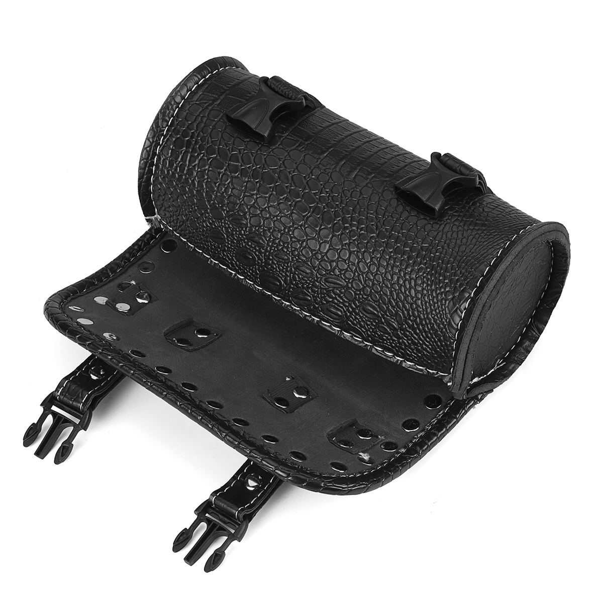PU-Leather-Side-Tool-Box-Hanging-Saddlebag-Black-Motorcycle-Universal-1682367