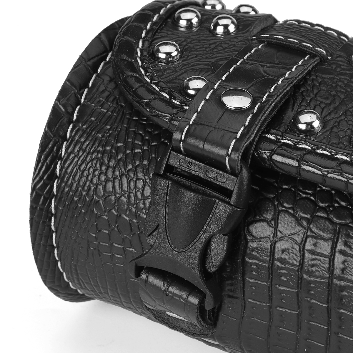 PU-Leather-Side-Tool-Box-Hanging-Saddlebag-Black-Motorcycle-Universal-1682367