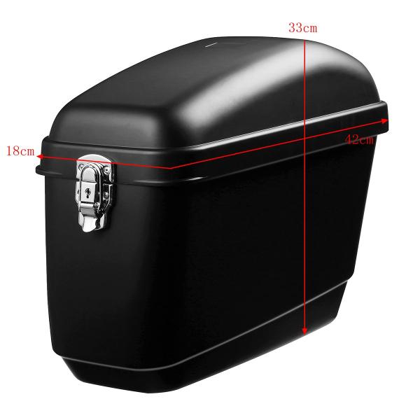 Pair-30L-Side-Luggage-Case-Hard-Trunk-Saddle-Bags-Motorcycle-Panniers-Box-Cruiser-Universal-1249061
