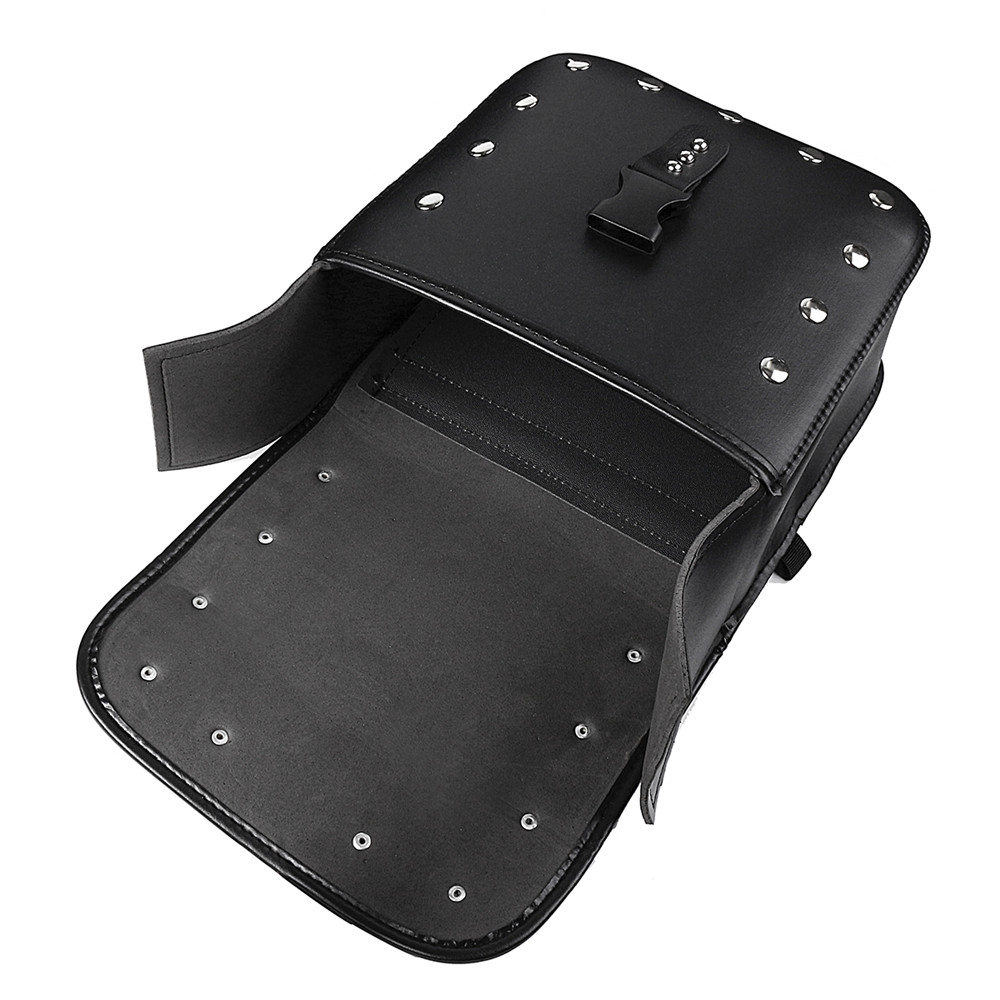 Pair-Black-PU-Leather-Motorcycle-Modified-Tool-Bag-Luggage-Saddlebags-For-Harley-1324673