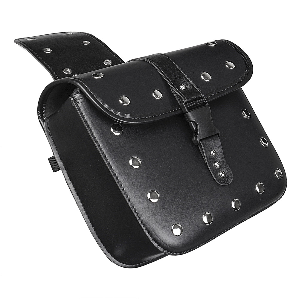 Pair-Black-PU-Leather-Motorcycle-Modified-Tool-Bag-Luggage-Saddlebags-For-Harley-1324673