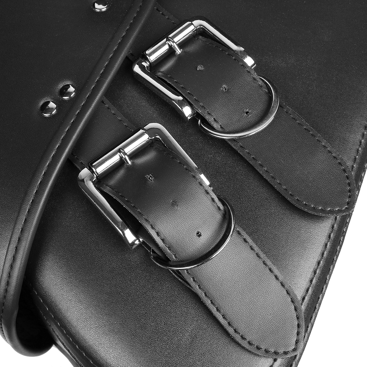Pair-BlackBrown-PU-Leather-Motorcycle-Tool-Luggage-Bag-Saddlebags-For-Harley-1322190