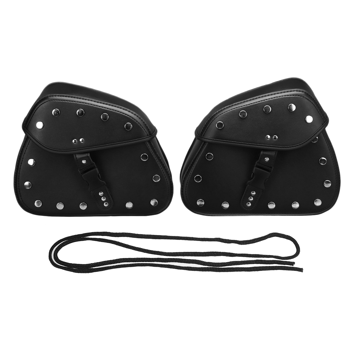 Pair-Brown-Black-Universal-PU-Leather-Motorcycle-Tool-Bag-Luggage-Saddlebags-1320378