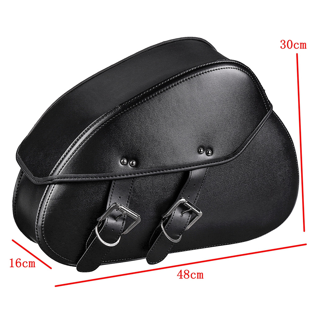 Pair-Large-Size-Black-PU-Leather-Motorcycle-Tool-Bag-Luggage-Saddlebags-For-Harley-1324641