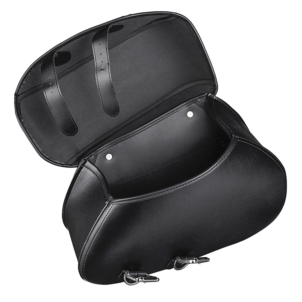 Pair-Large-Size-Black-PU-Leather-Motorcycle-Tool-Bag-Luggage-Saddlebags-For-Harley-1324641