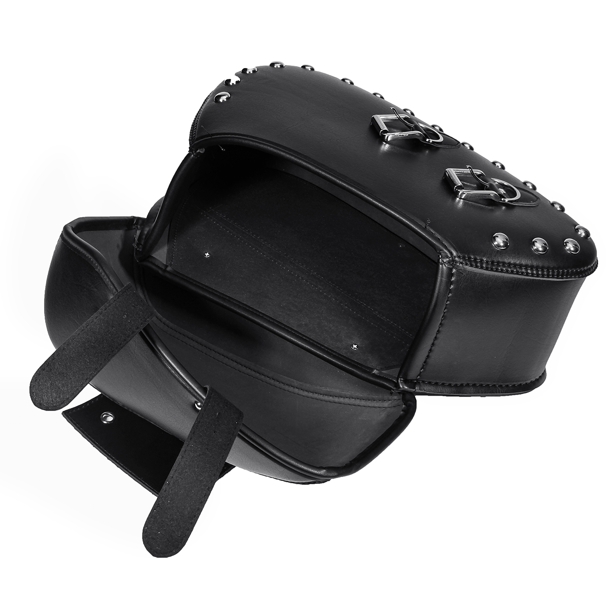 Pair-Motorcycle-PU-Leather-Side-Saddlebags-Luggage-Saddle-Bag-Black-For-Harley-1315886