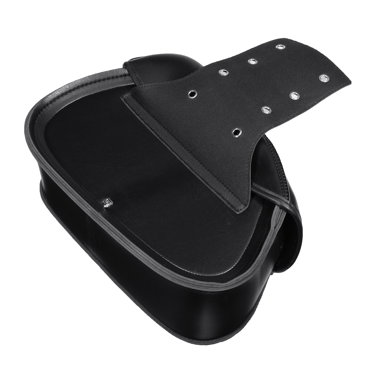 Pair-Motorcycle-PU-Leather-Side-Saddlebags-Luggage-Saddle-Bag-Black-For-Harley-1315886