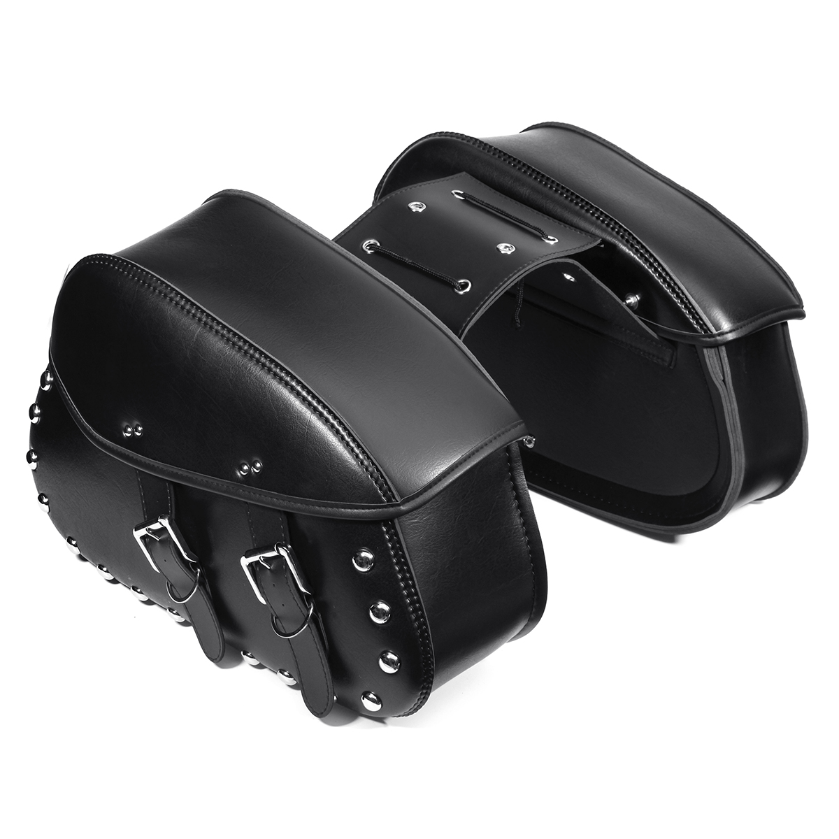 Pair-Motorcycle-PU-Leather-Side-Saddlebags-Luggage-Saddle-Bag-Black-For-Harley-1315886