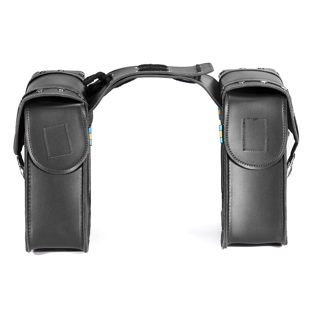 Pair-PU-Leather-Motorcycle-Side-Tool-Bag-Luggage-Saddlebags-Universal-1551770