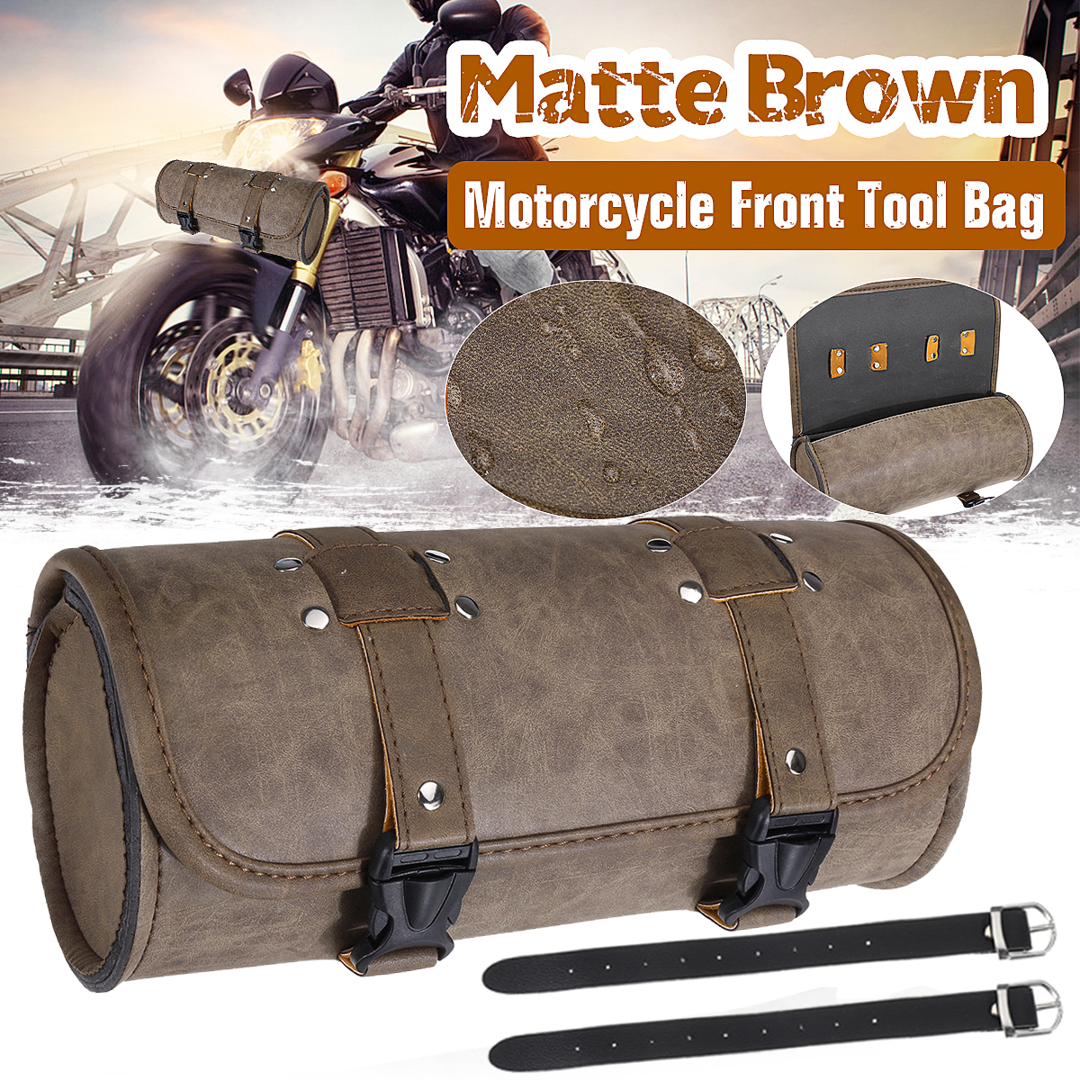 Universal-Motorcycle-Front-Fork-Tool-Bag-Saddlebags-Storage-Luggage-Roll-Barrel-Pouch-Leather-For-Ha-1637537