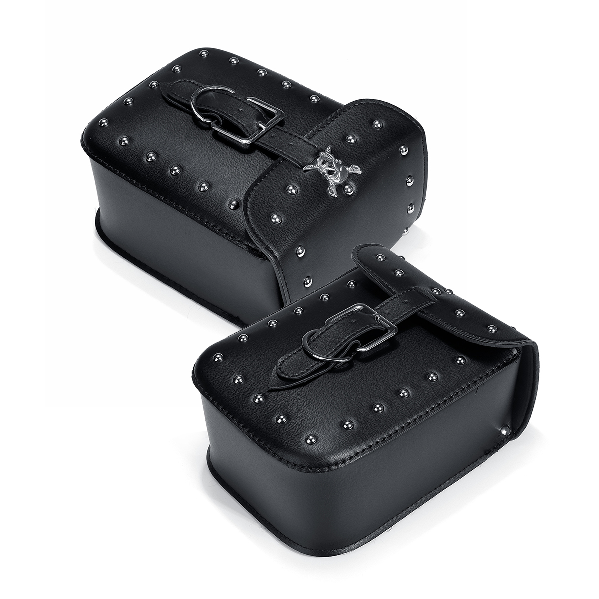 Universal-Motorcycle-Rivet-Luggage-Side-Saddlebags-Tool-Bag-For-Harley-Honda-Black-1545599
