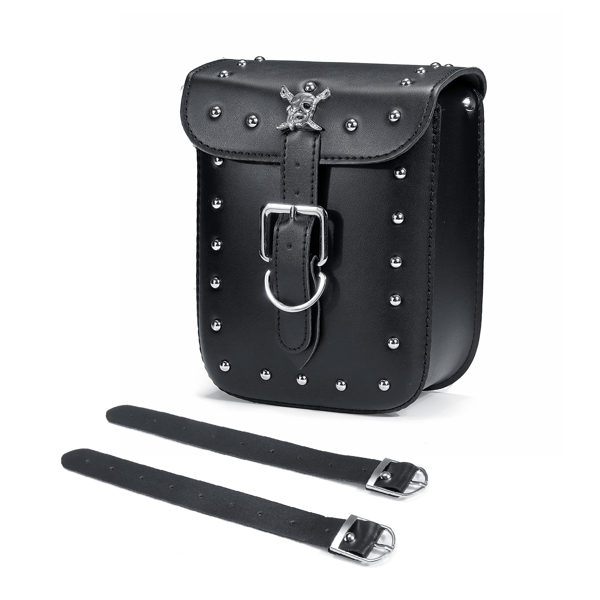 Universal-Motorcycle-Rivet-Luggage-Side-Saddlebags-Tool-Bag-For-Harley-Honda-Black-1545599
