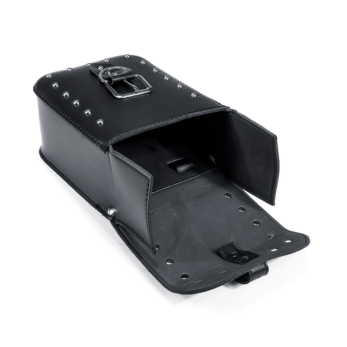 Universal-Motorcycle-Rivet-Luggage-Side-Saddlebags-Tool-Bag-For-Harley-Honda-Black-1545599