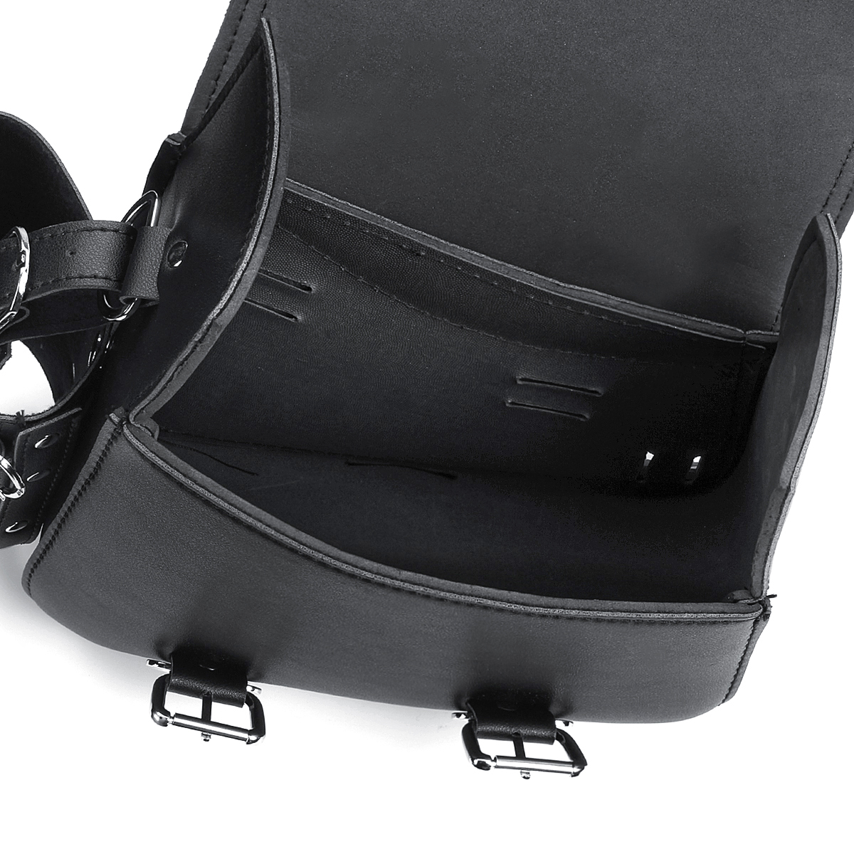 Universal-Motorcycle-Saddlebags-Saddle-Bag-Black-Leather-For-Harley-Sportster-XL883-XL1200-04-UP-1335062