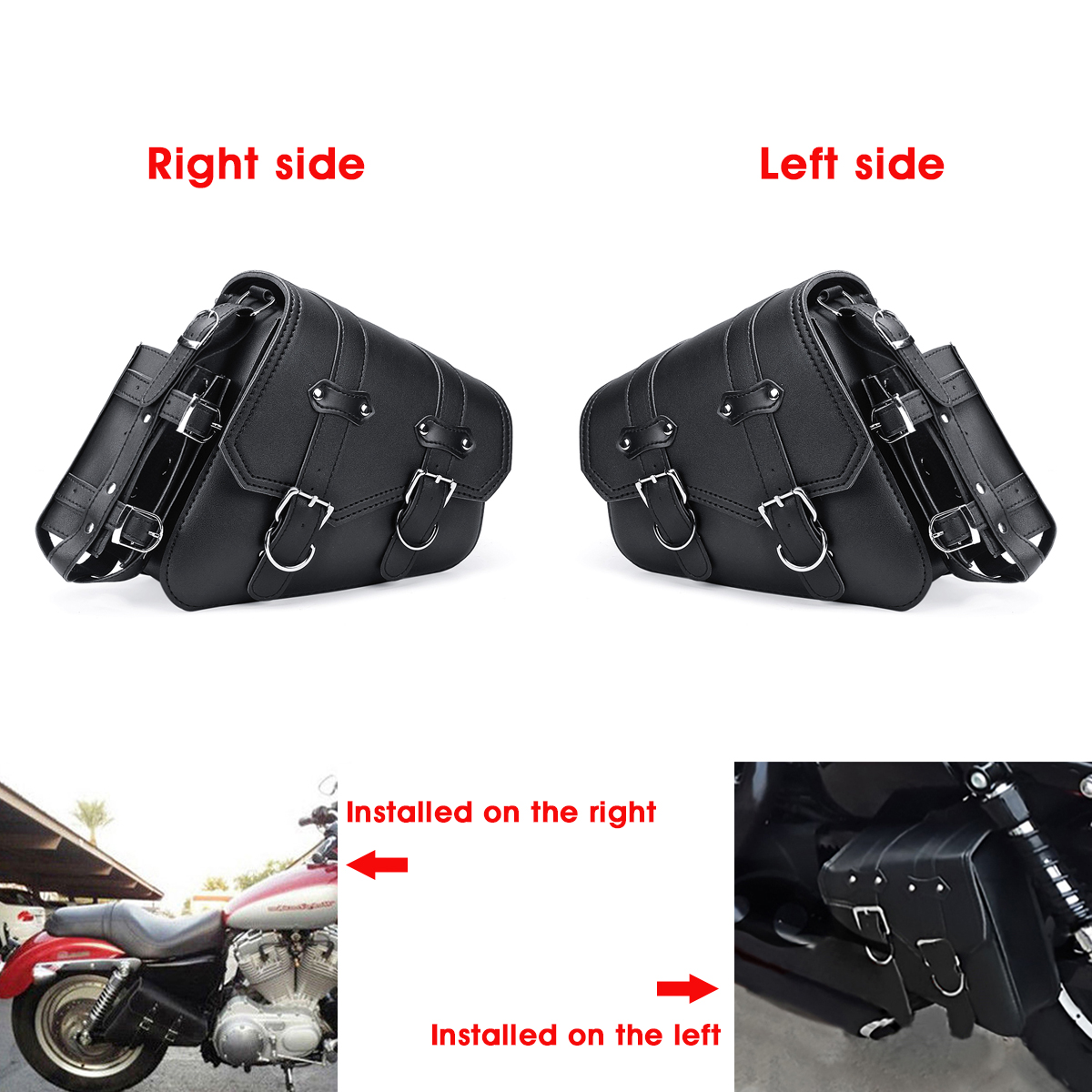 Universal-Motorcycle-Saddlebags-Saddle-Bag-Black-Leather-For-Harley-Sportster-XL883-XL1200-04-UP-1335062
